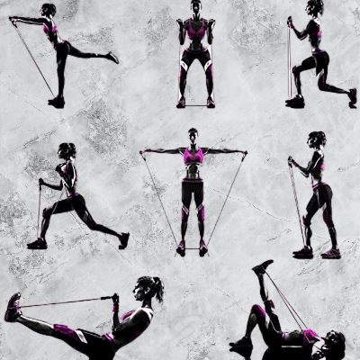 Bande de résistance - ResistanceBands™ - Noir - FitRythme