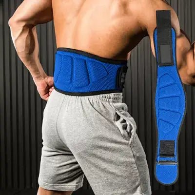 Ceinture pour la musculation - FitnessWaistBelts™ - Bleu - FitRythme
