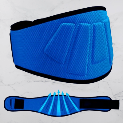 Ceinture pour la musculation - FitnessWaistBelts™ - Bleu - FitRythme