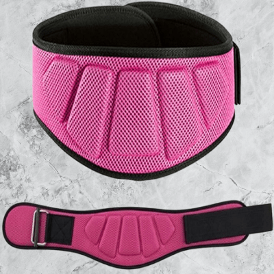 Ceinture pour la musculation - FitnessWaistBelts™ - Rose - FitRythme
